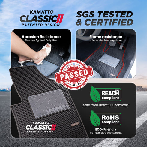 Kamatto Classic Mercedes Benz GL-Class X164 7-Seater (2006-2012) Car Floor Mat and Carpet