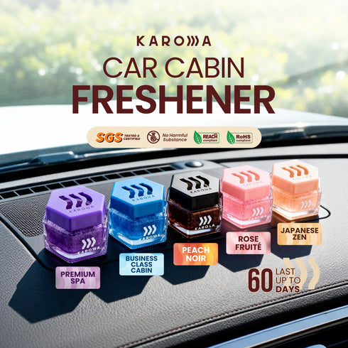 Karoma Premium Car Perfume Gel & Air Freshener | Pewangi Kereta | Long-Lasting Up To 60 Days