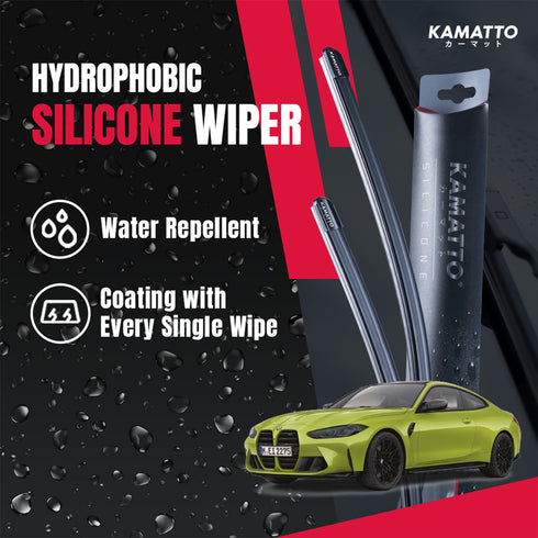 Kamatto Wiper BMW M4 Coupe G82 (2021-Present) Hydrophobic Silicone Water Repelling Coating