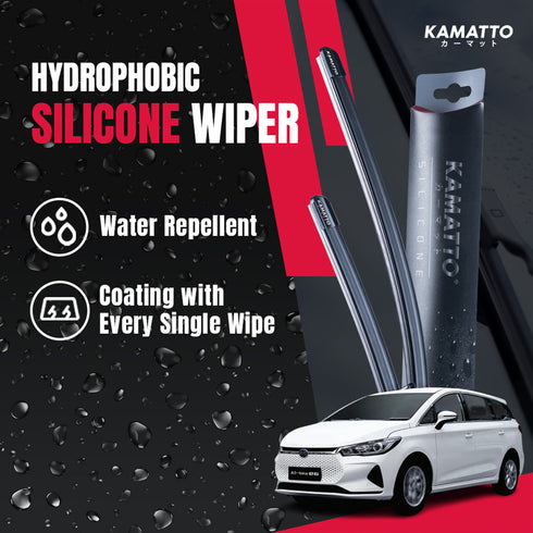 Kamatto Wiper BYD e6 (2021-Present) Hydrophobic Silicone Water Repelling Coating