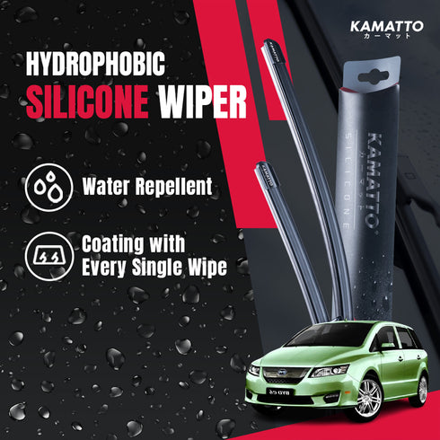 Kamatto Wiper BYD e6 (2009-2020) Hydrophobic Silicone Water Repelling Coating