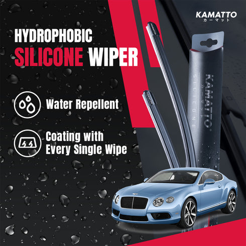 Kamatto Wiper Bentley Continental GT (2018-Present) Hydrophobic Silicone Water Repelling Coating