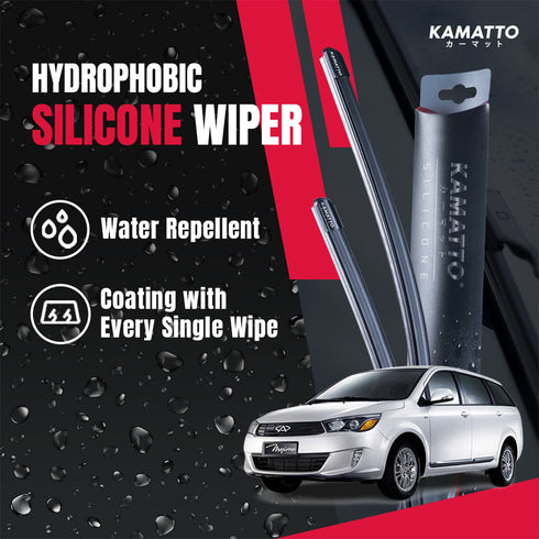 Kamatto Wiper Chery Maxime (2015-2018) Hydrophobic Silicone Water Repelling Coating