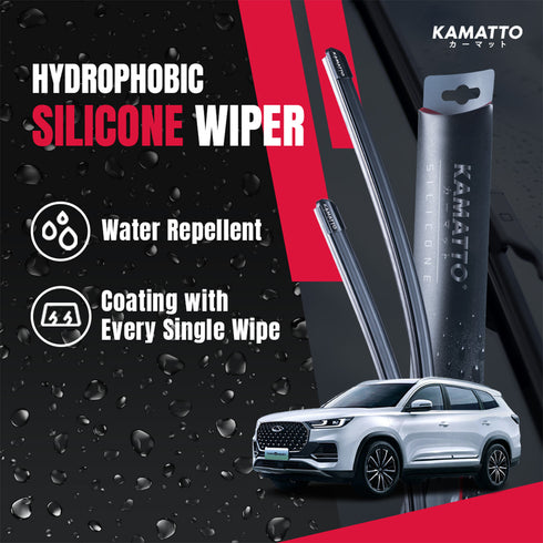 Kamatto Wiper Chery Tiggo 8 Pro (2023-Present) Hydrophobic Silicone Water Repelling Coating