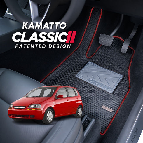 Kamatto Classic Chevrolet Aveo T200 Hatchback (2002-2005) Car Floor Mat and Carpet