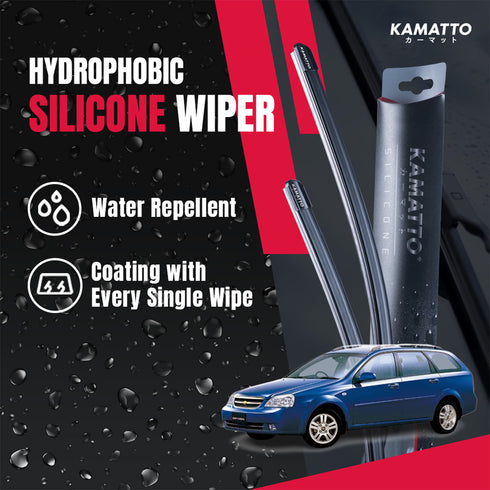 Kamatto Wiper Chevrolet Optra Estate/Wagon (2004-2013) Hydrophobic Silicone Water Repelling Coating