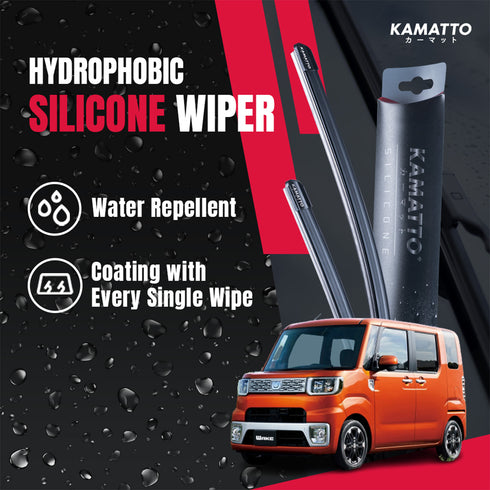 Kamatto Wiper Daihatsu Wake LA700 (2014-2022) Hydrophobic Silicone Water Repelling Coating