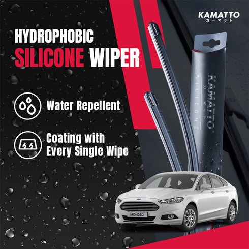 Kamatto Wiper Ford Mondeo (2015-2022) Hydrophobic Silicone Water Repelling Coating