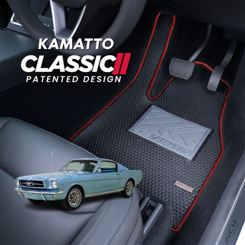 Kamatto Classic Ford Mustang Fastback LHD (1965-1967) Car Floor Mat and Carpet