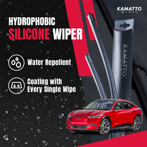 Kamatto Wiper Ford Mustang Mach-E (2021-Present) Hydrophobic Silicone Water Repelling Coating