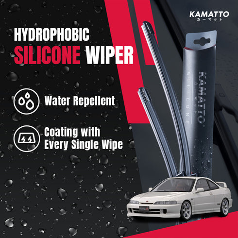 Kamatto Wiper Honda Integra Type R DC2 (1995-1998) Hydrophobic Silicone Water Repelling Coating