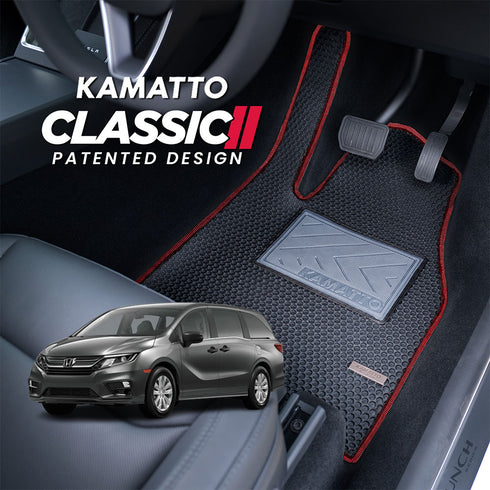 Kamatto Classic Honda Odyssey RC 8 Seater Facelift (2017-Present) Car Floor Mat and Carpet