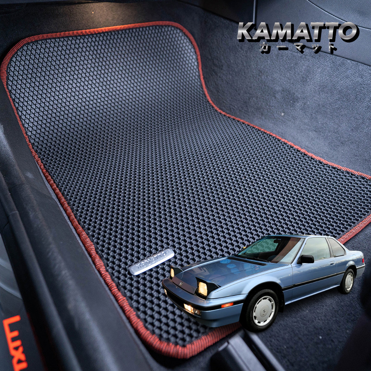 Tapis De Sol Velours Noir Pour Honda Prelude IV (1991-1996) - 4 Pièces - Haute Qualité