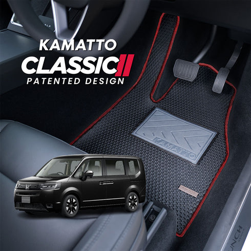 Kamatto Classic Honda Stepwgn Spada 7-Seater Petrol without Console (2023-Present) Car Floor Mat and Carpet