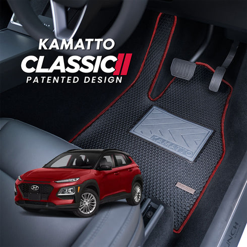 Kamatto Classic Hyundai Kona OS Petrol (2017-Present) Car Floor Mat and Carpet