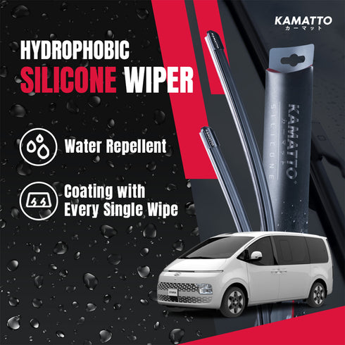 Kamatto Wiper Hyunda Staria US4 (2022-Present) Hydrophobic Silicone Water Repelling Coating
