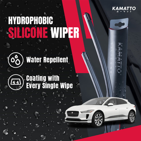 Kamatto Wiper Jaguar I-Pace (2018-Present) Hydrophobic Silicone Water Repelling Coating