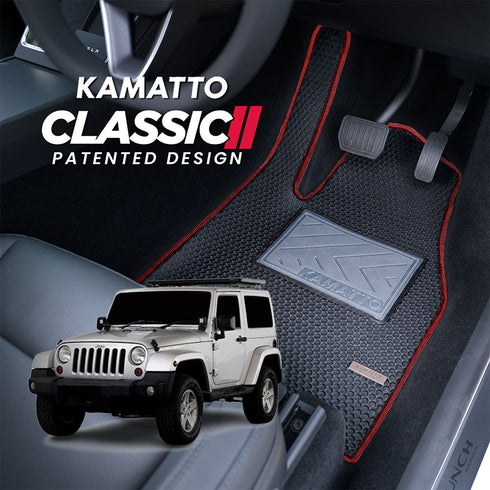 Kamatto Classic Jeep Wrangler JK 3-Door (2007-2018) Car Floor Mat and Carpet