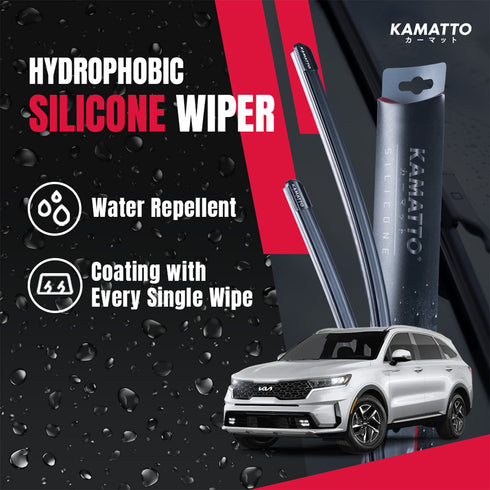 Kamatto Wiper Kia Sorento MQ4 7-Seater (2023-Present) Hydrophobic Silicone Water Repelling Coating