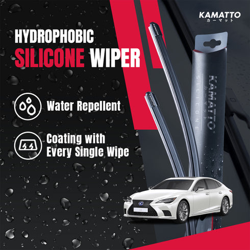 Kamatto Wiper Lexus LS (2017-Present) Hydrophobic Silicone Water Repelling Coating