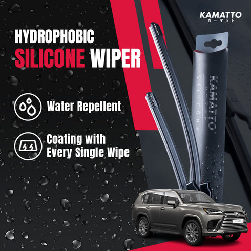 Kamatto Wiper Lexus LX 600 J310 7-Seater (2022-Present) Hydrophobic Silicone Water Repelling Coating