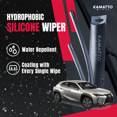Kamatto Wiper Lexus UX ZA10 (2019-Present) Hydrophobic Silicone Water Repelling Coating