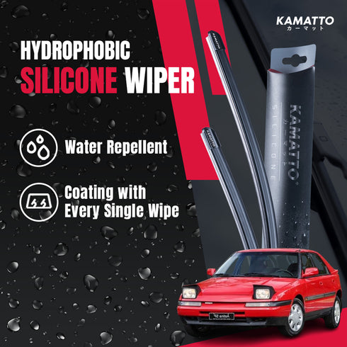 Kamatto Wiper Mazda 323F/323 Astina (1989-1994) Hydrophobic Silicone Water Repelling Coating