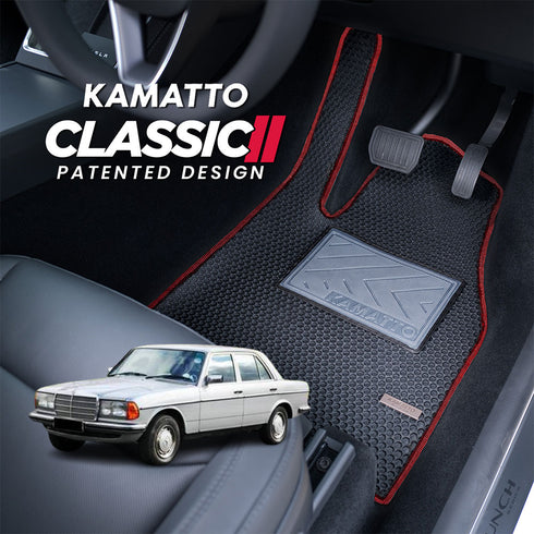 Kamatto Classic Mercedes Benz E-Class Sedan W123 (1975-1986) Car Floor Mat and Carpet