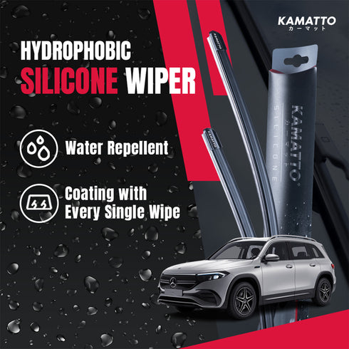Kamatto Wiper Mercedes Benz EQB X243 (2022-Present) Hydrophobic Silicone Water Repelling Coating