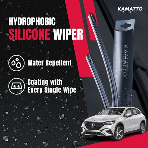 Kamatto Wiper Mercedes Benz EQE SUV X294 (2024-Present) Hydrophobic Silicone Water Repelling Coating