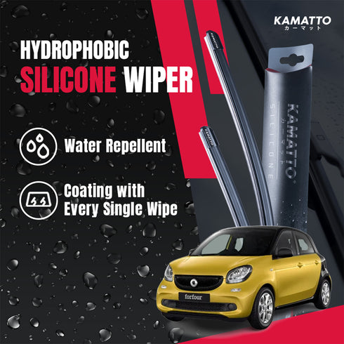 Kamatto Wiper Smart Forfour W453 Petrol (2014-2019) Hydrophobic Silicone Water Repelling Coating