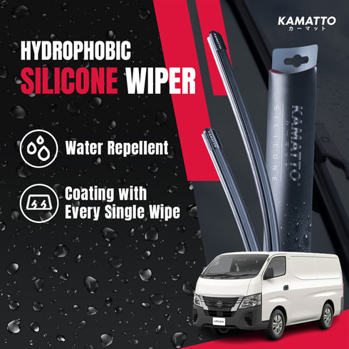 Kamatto Wiper Nissan NV350 Urvan E26 (2012-Present) Hydrophobic Silicone Water Repelling Coating