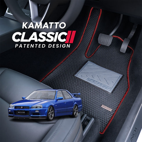 Kamatto Classic Nissan Skyline R34 4-Door Sedan (1998-2002) Car Floor Mat and Carpet