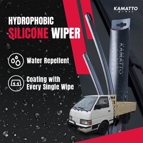 Kamatto Wiper Nissan Vanette Truck C22 (1997-2011) Hydrophobic Silicone Water Repelling Coating