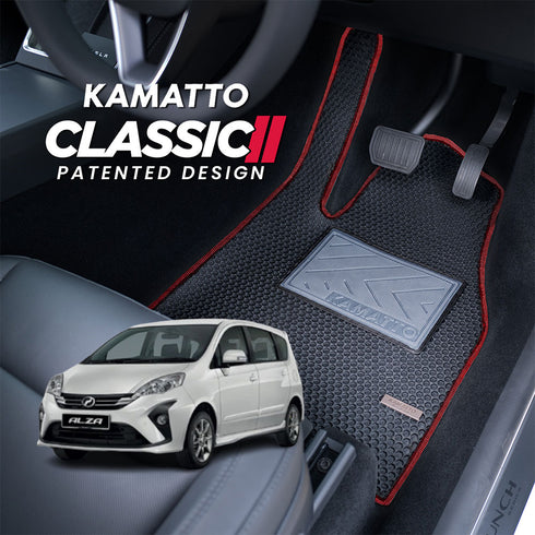 Kamatto Classic Perodua Alza M500 Manual 7-Seater (2009-2021) Car Floor Mat and Carpet