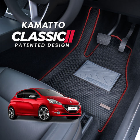 Kamatto Classic Peugeot 208 GTI 3-Door Hatchback (2013-2020) Car Floor Mat and Carpet