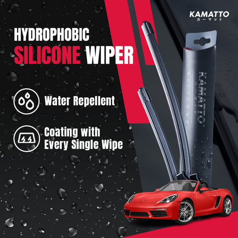 Kamatto Wiper Porsche Boxster 981 (2012-2016) Hydrophobic Silicone Water Repelling Coating