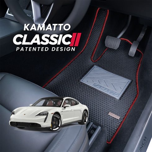 Kamatto Classic Porsche Taycan 4S Sedan (2019-Present) Car Floor Mat and Carpet