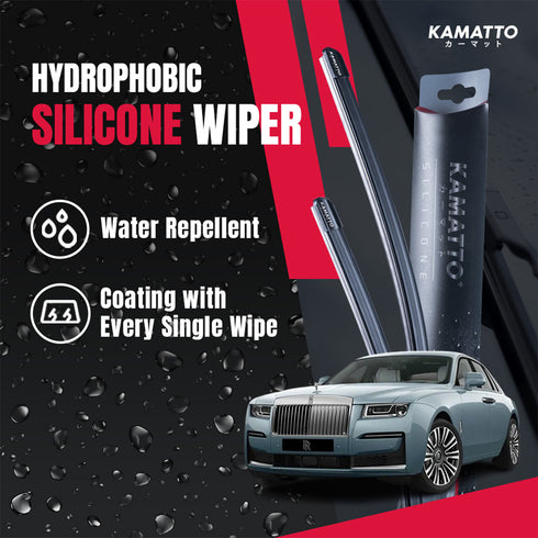 Kamatto Wiper Rolls Royce Ghost (2020-Present) Hydrophobic Silicone Water Repelling Coating