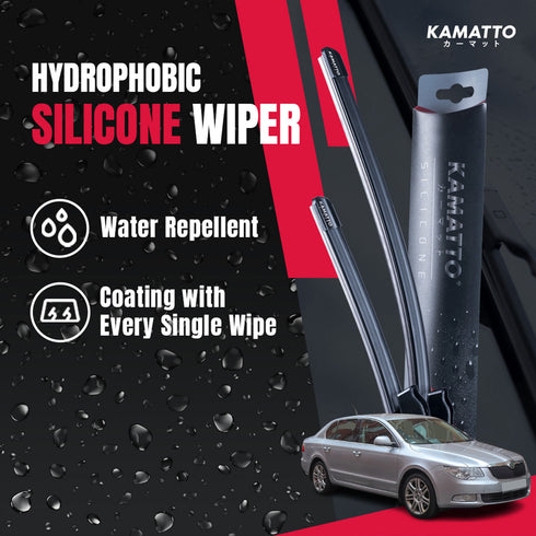 Kamatto Wiper Skoda Superb B6 T3 (2008-2015) Hydrophobic Silicone Water Repelling Coating