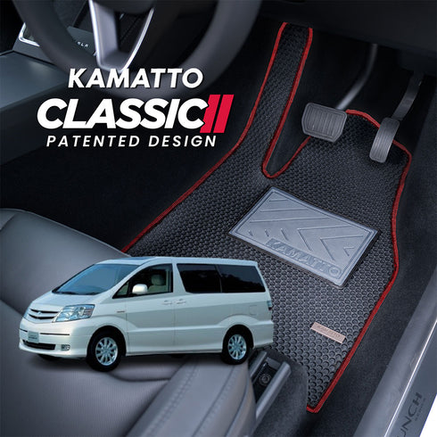 Kamatto Classic Toyota Alphard AH10 7-Seater Hybrid (2002-2008) Car Floor Mat and Carpet