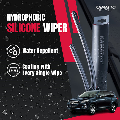 Kamatto Wiper Toyota Vanguard XA30 7-Seater (2005-2012) Hydrophobic Silicone Water Repelling Coating