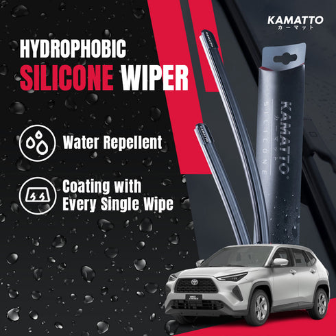 Kamatto Wiper Toyota Yaris Cross AC200 (2026-Present) Hydrophobic Silicone Water Repelling Coating