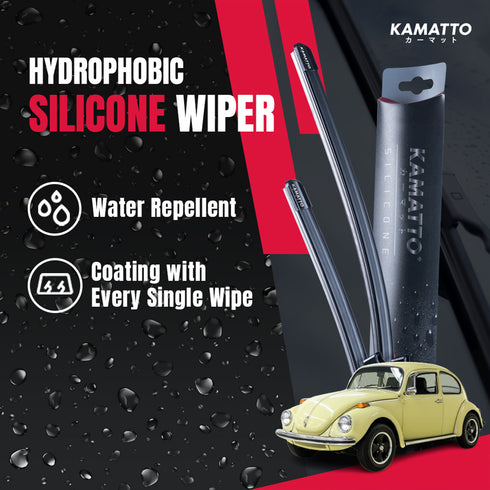 Kamatto Wiper Volkswagen Beetle (1970-1972) Hydrophobic Silicone Water Repelling Coating