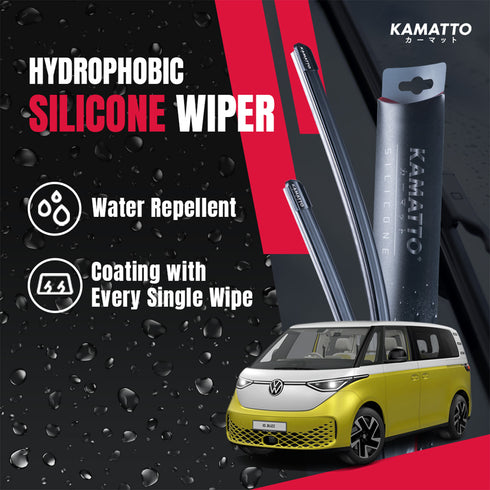 Kamatto Wiper Volkswagen ID.Buzz (2022-Present) Hydrophobic Silicone Water Repelling Coating