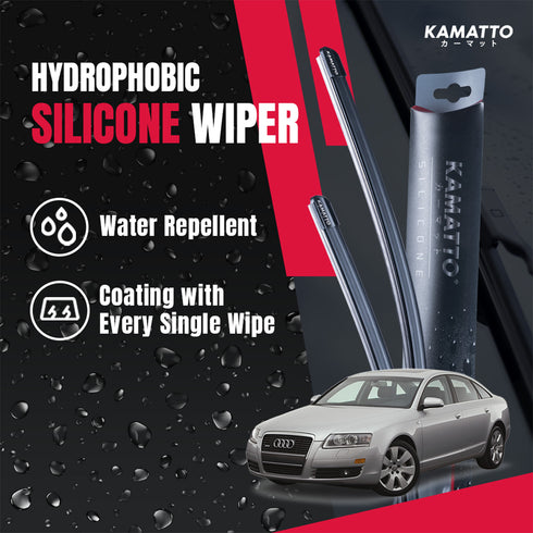 Kamatto Wiper Audi A6 C6 (2004-2011) Hydrophobic Silicone Water Repelling Coating