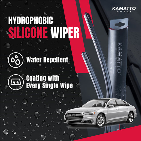 Kamatto Wiper Audi A8L (2019-Present) Hydrophobic Silicone Water Repelling Coating