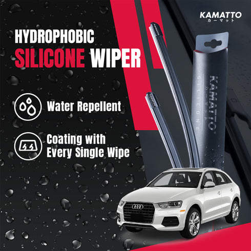 Kamatto Wiper Audi Q3 8UB / 8UG (2011-2018) Hydrophobic Silicone Water Repelling Coating