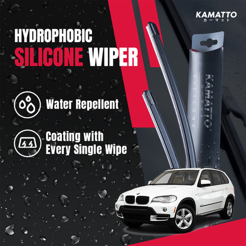 Kamatto Wiper BMW X5 E70 (2006-2011) Hydrophobic Silicone Water Repelling Coating