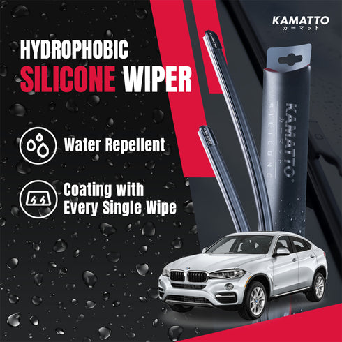 Kamatto Wiper BMW X6 F16/F86 (2014-2019) Hydrophobic Silicone Water Repelling Coating